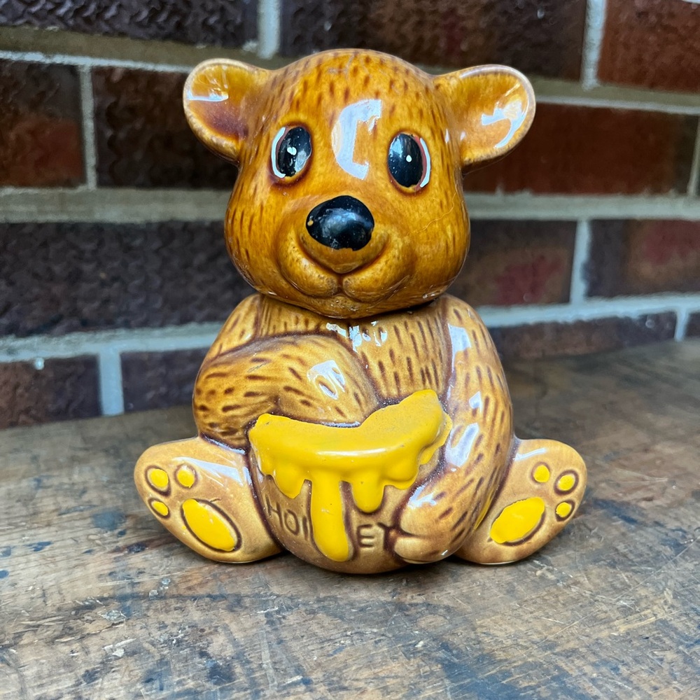 Brown Bear Honey Pot